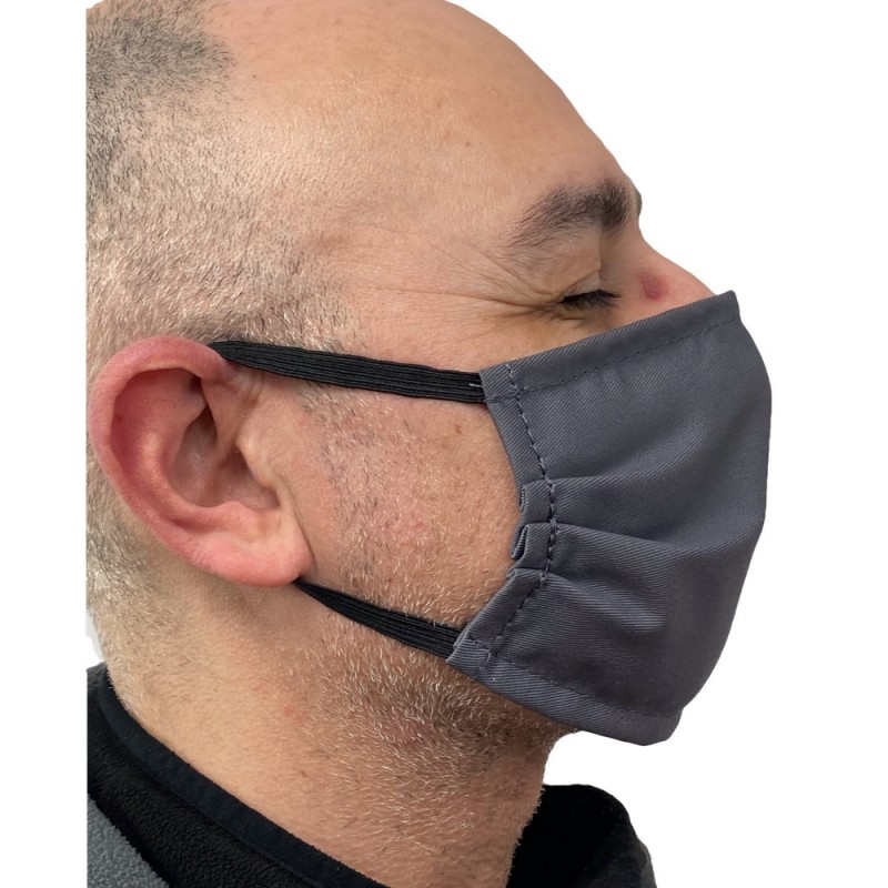 Υφασμάτινη Μάσκα Πλενόμενη Πολλαπλών Χρήσεων Βαμβακερή Knitters σε Γκρι Χρώμα Unisex ML1053